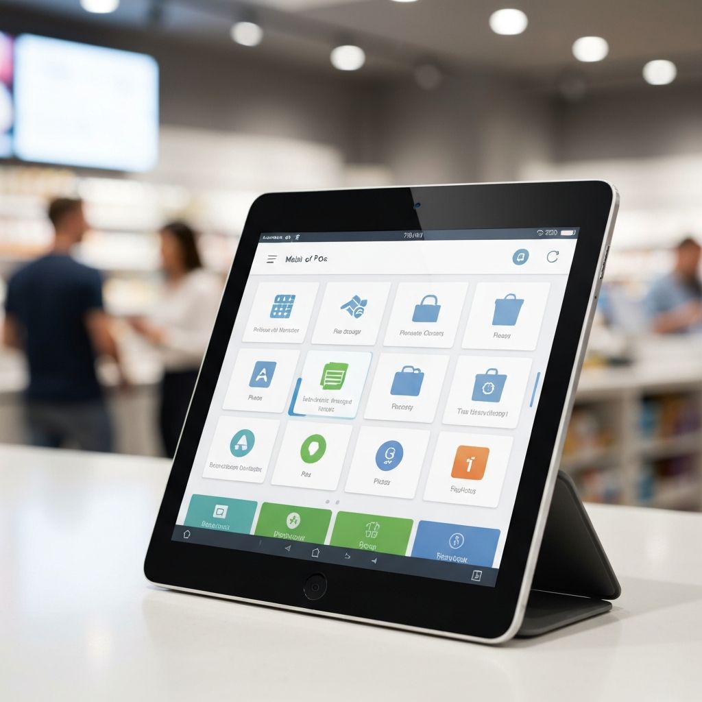 Zentiya Mobile POS on Tablet