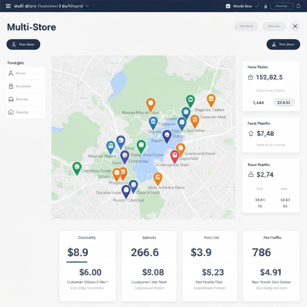 Zentiya Multi-Store Management Dashboard