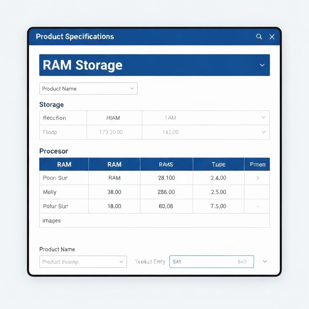 Add Products with Specs